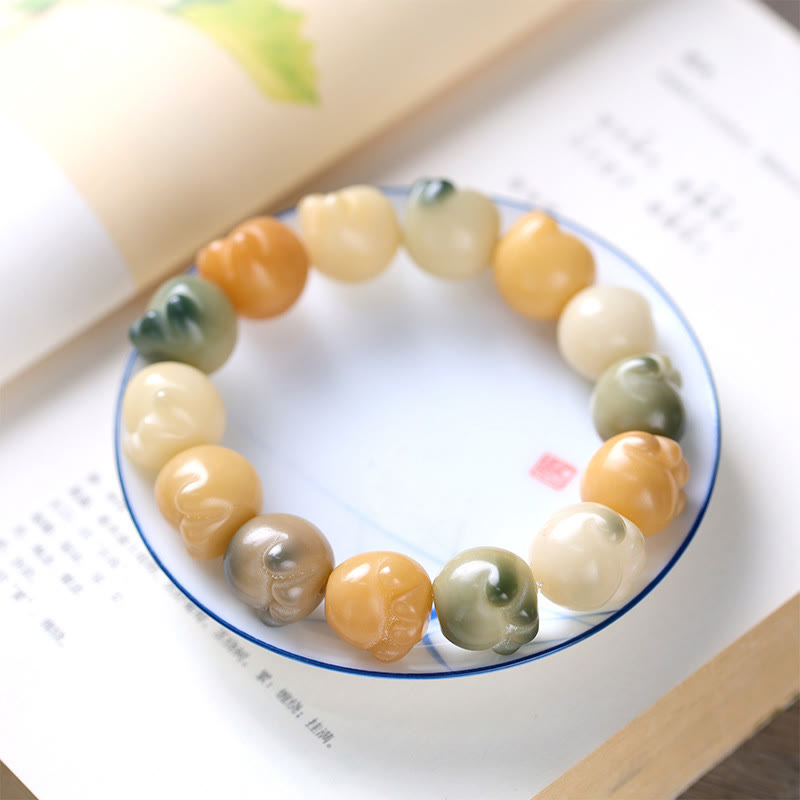 Buddha Stones Multilayered Bodhi Seed Cute Cat Paw Calm Harmony Bracelet - Bodhi Seed(Auspiciousness♥Luck) - image 1