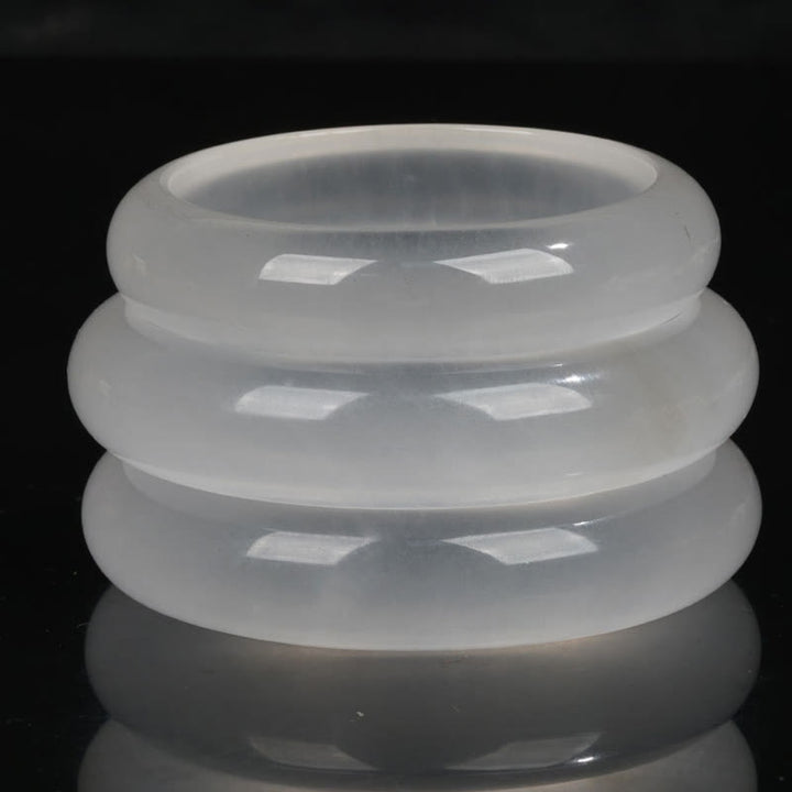 Natural Translucent Golden Silk Jade Wealth Luck Bracelet Bangle - image 2