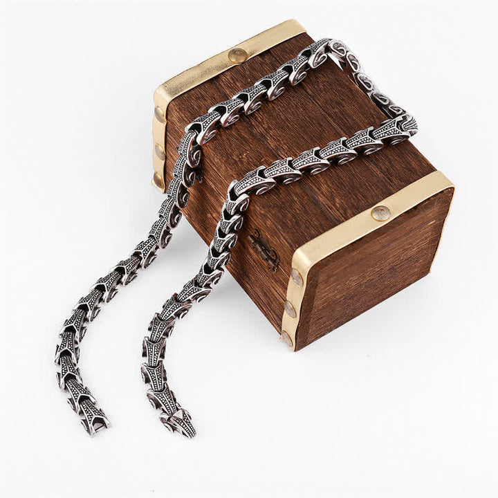 Dragon Pattern Titanium Steel Protection Necklace Pendant Bracelet - image 17