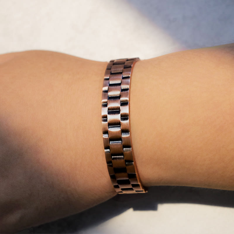 Buddha Stones Vintage Copper Balance Cuff Bracelet - image 5