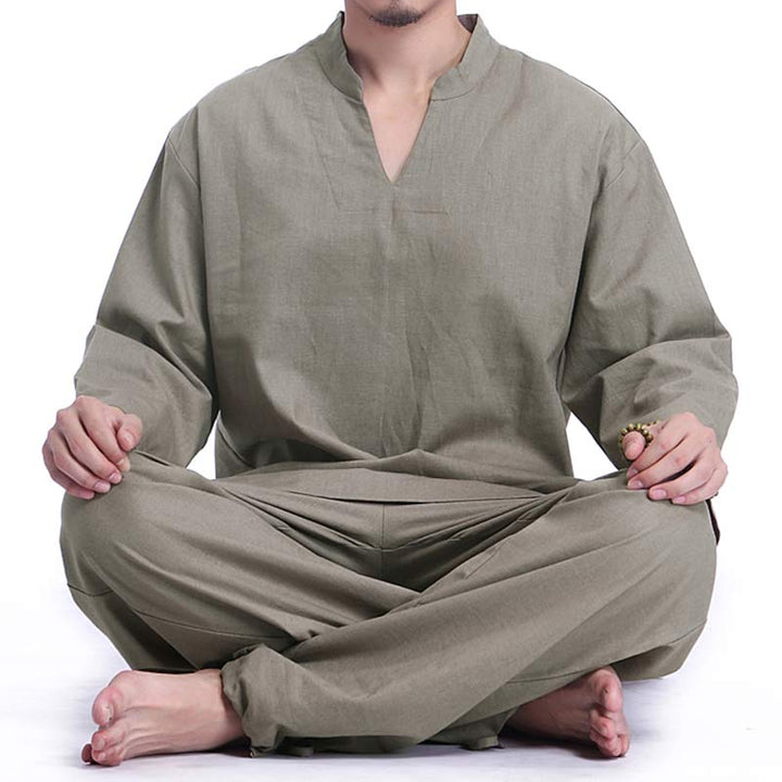 Meditation Prayer Spiritual Zen Practice Yoga Clothing Men's Set