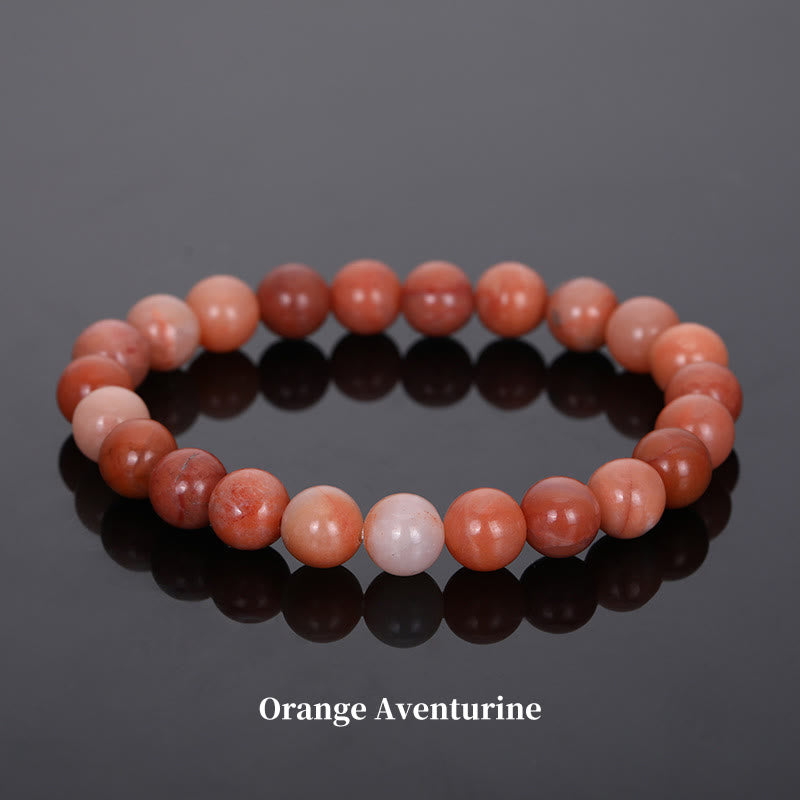 Buddha Stones Natural Stone Quartz Healing Beads Bracelet