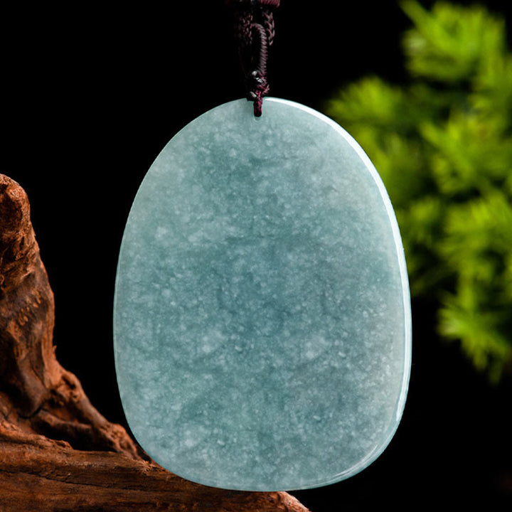 Buddha Stones Natural Jade Ganesh Ganpati Elephant Protection Amulet Necklace Pendant - image 8