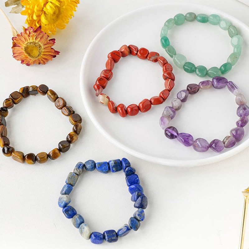 Natural Irregular Shape Crystal Stone Spiritual Awareness Bracelet