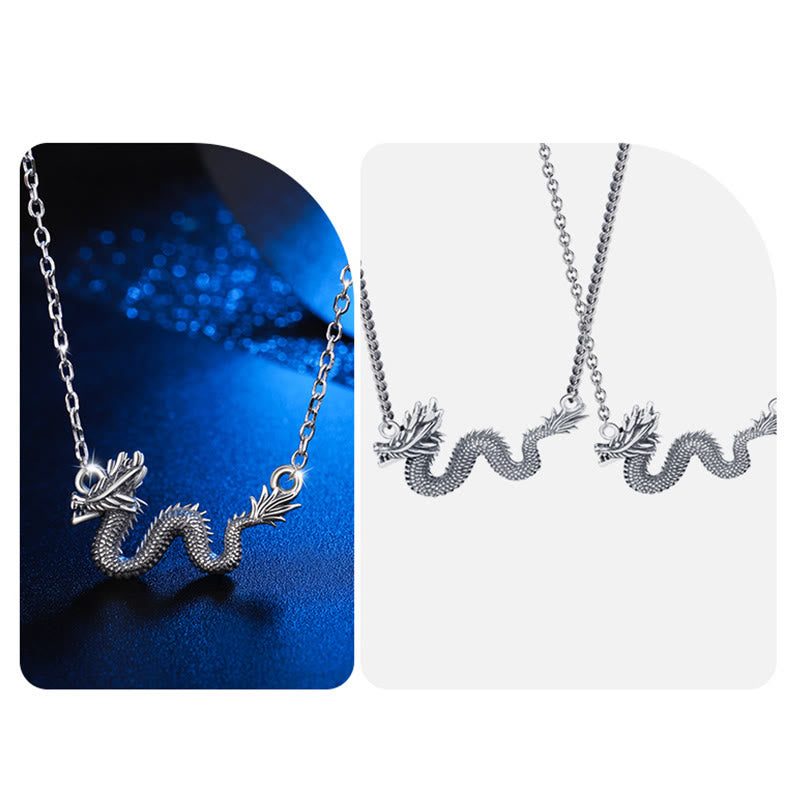 ❗❗❗A Flash Sale- Buddha Stones 925 Sterling Silver Year Of The Dragon Auspicious Dragon Protection Chain Necklace Pendant - image 8