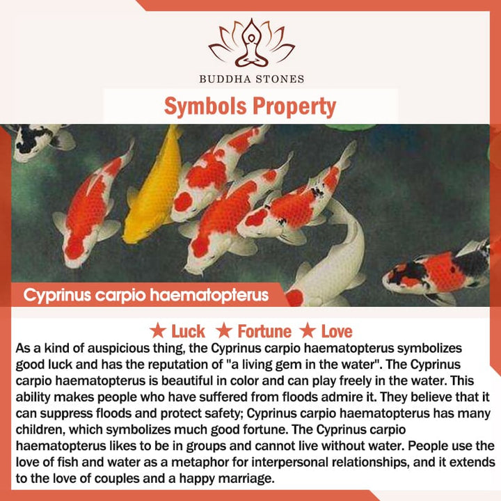 Buddha Stones "Wishing Luck and Prosperity" White Jade Koi Fish Necklace Includes Gift Message Card - image 11