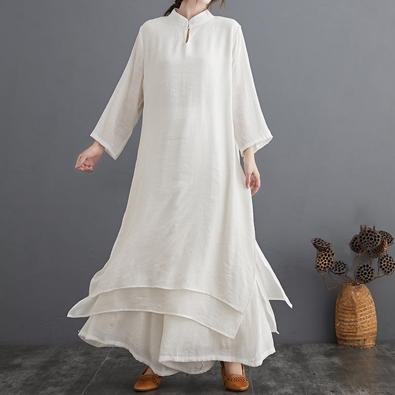 Buddha Stones Simple Pattern Meditation Prayer Spiritual Zen Practice Yoga Clothing Women's Set - image 22