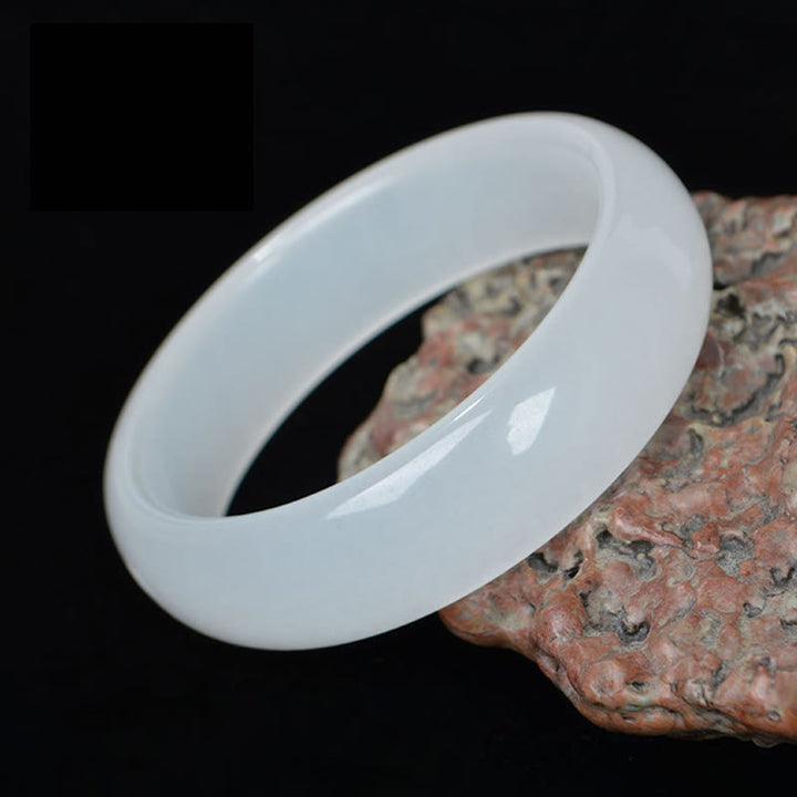 Natural Golden Silk Jade Wealth Luck Bracelet Bangle - image 7