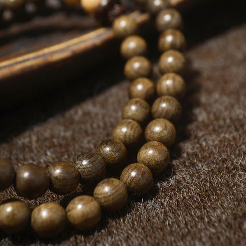 Tibetan Sandalwood Protection Charm Mala Bracelet - image 12