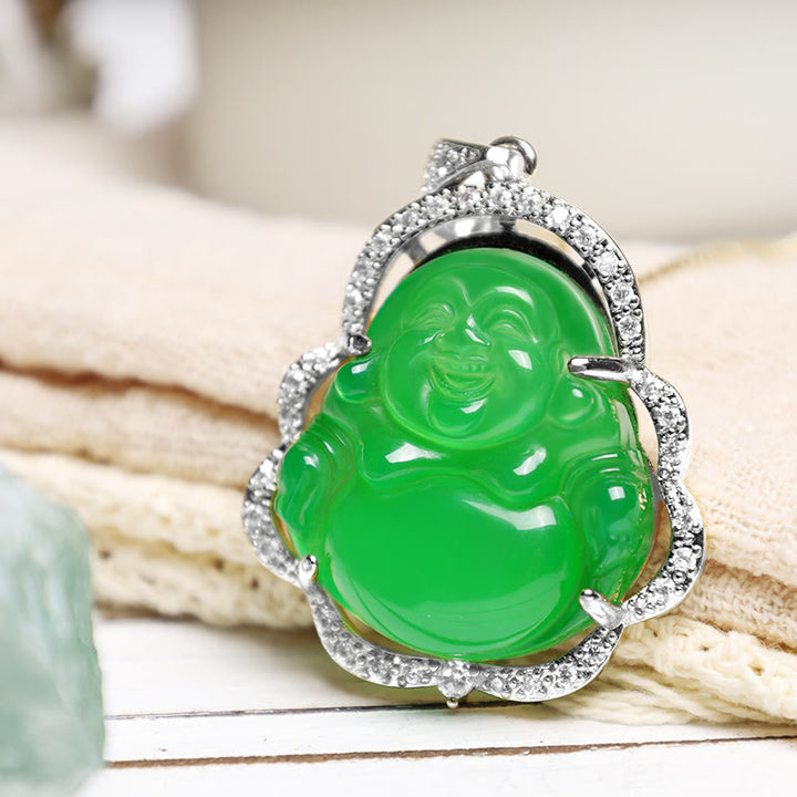 Buddha Stones Good Luck Laughing Buddha Necklace - image 10