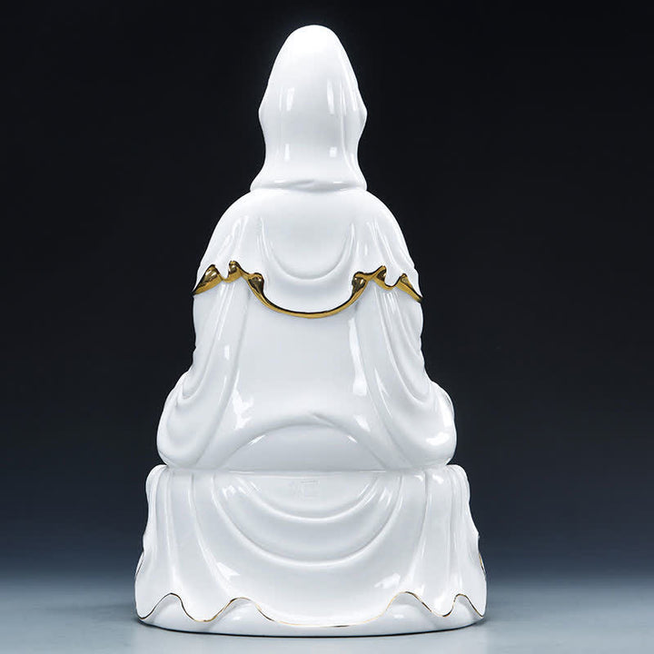Chenrezig Bodhisattva Avalokitesvara Success Ceramic Statue Home Decoration - image 6