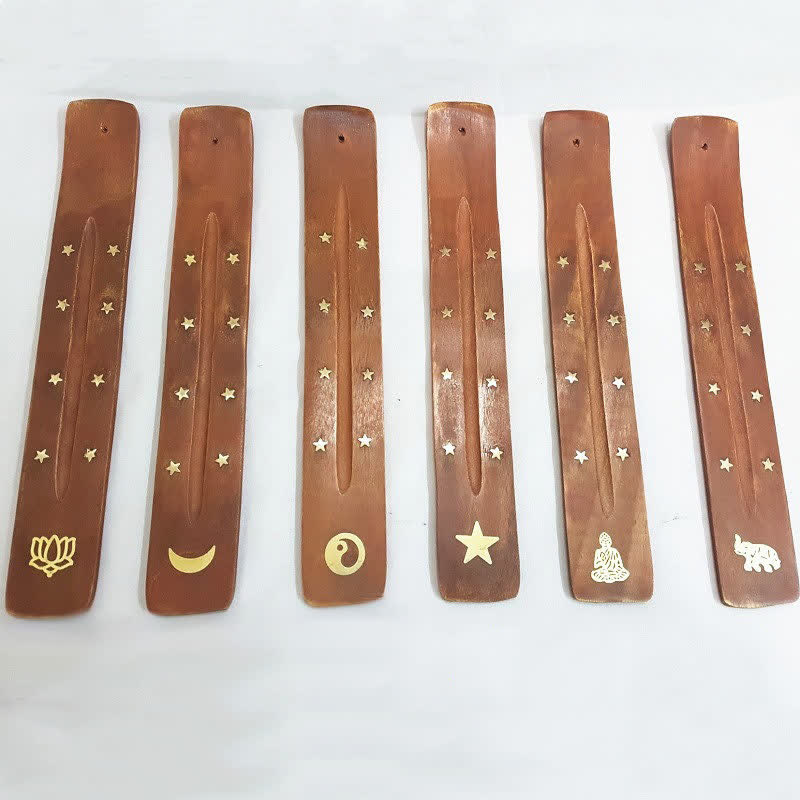 Handmade Wood Incense Burner Decoration (Random Type) - Random Type - image 0