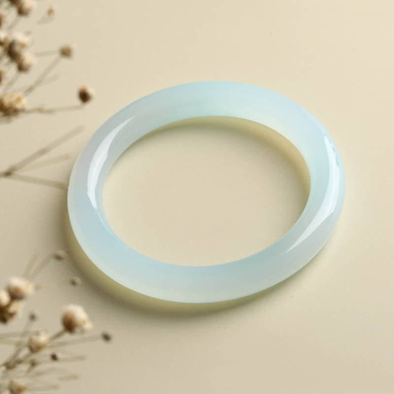 Natural Aquamarine Blessing Serenity Bangle Bracelet - image 6
