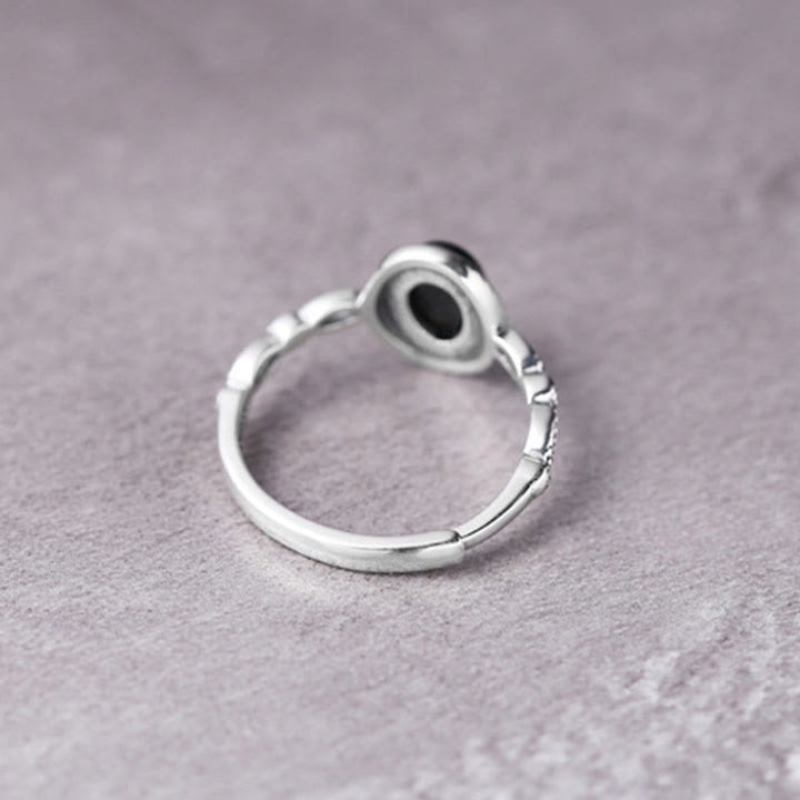 Buddha Stones 925 Sterling Silver Black Onyx Fortune Ring - image 6