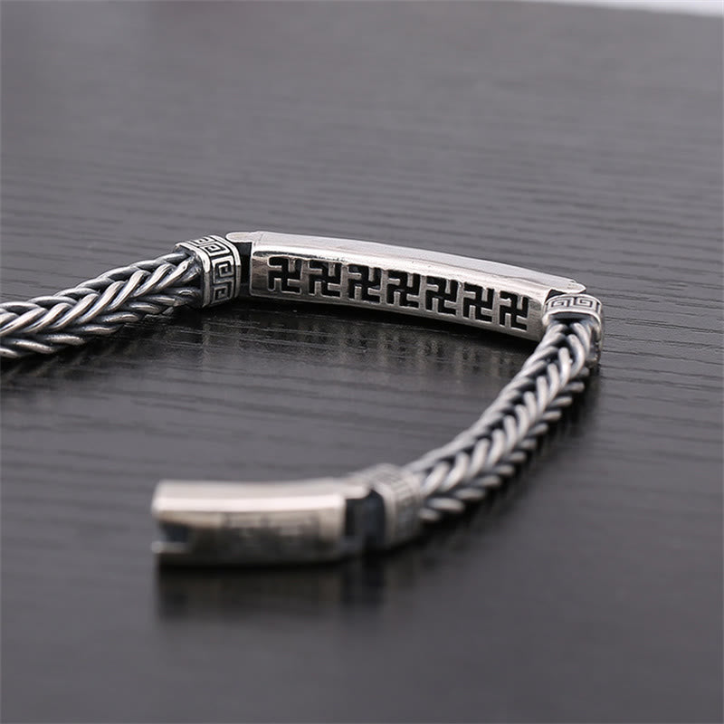 Swastika Pattern Engraved Luck Bracelet (Extra 30% Off | USE CODE: FS30) - image 2