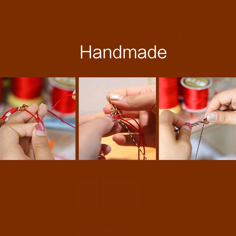 Buddha Stones Handmade Colorful Rope King Kong Knot Braided Luck Bracelet - image 10