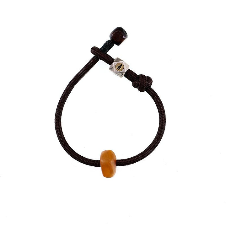 Buddha Stones 925 Sterling Silver Chinese Zodiac Natal Buddha Natural Amber Clear Anxiety Bracelet - image 11