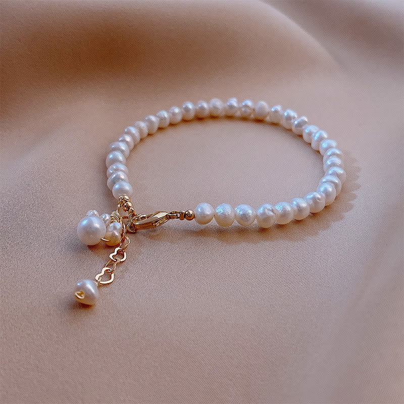 Buddha Stones Pearl Cat Paw Healing Chain Bracelet - image 6