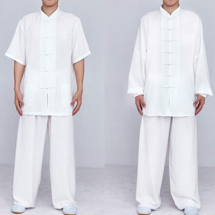Buddha Stones Meditation Zen Prayer Spiritual Tai Chi Qigong Practice Unisex Embroidery Clothing Set - image 18