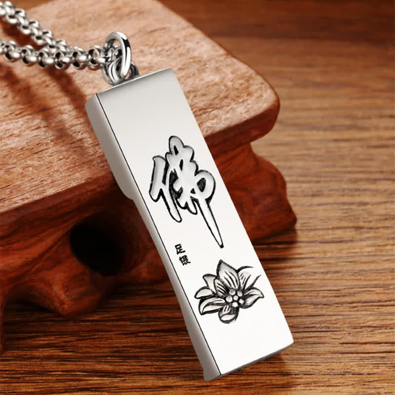 Buddha Stones Tathagata Buddha Strength Protection Amulet Lucky Pendant Necklace - image 2