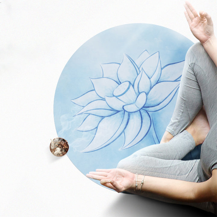 Lotus Mandala Pattern Foldable Yoga Meditation Seat Mat Home Decoration - image 3