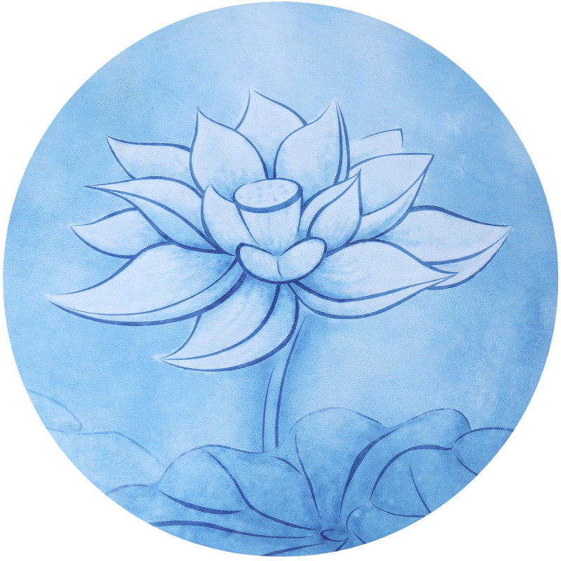 Lotus Mandala Pattern Foldable Yoga Meditation Seat Mat Home Decoration - image 0