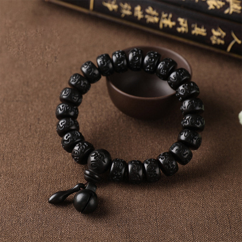 Buddha Stones Tibetan Lightning Strike Wood Protection Bracelet - image 4