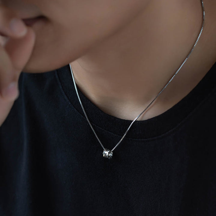 Buddha Stones 925 Sterling Silver Tibetan Om Mani Padme Hum Engraved Love Focus Necklace Pendant - image 5