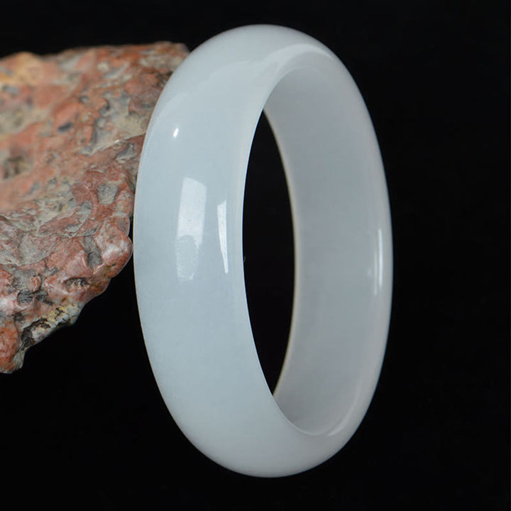 Natural Golden Silk Jade Wealth Luck Bracelet Bangle - image 4