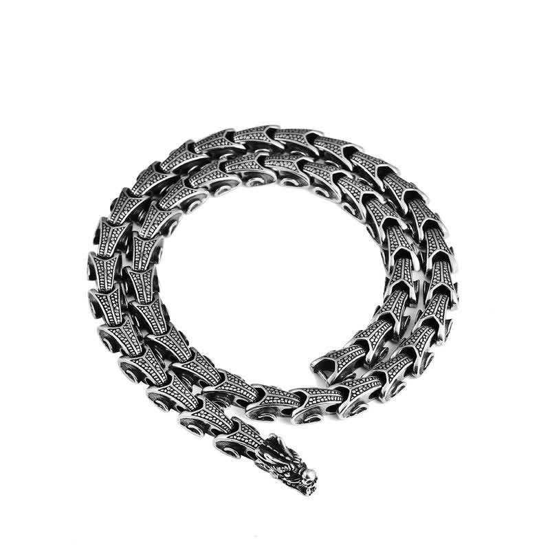 Dragon Pattern Titanium Steel Protection Necklace Pendant Bracelet - image 11