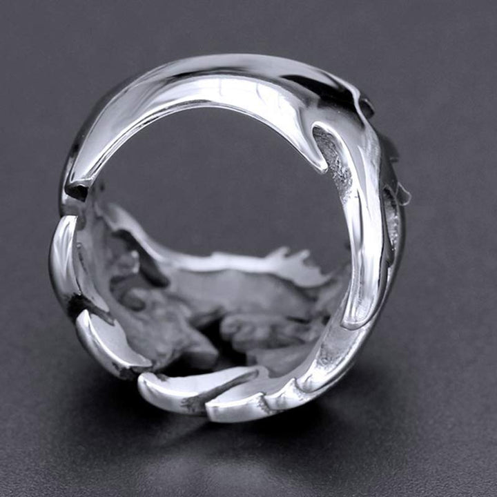 Buddha Stones Dragon Pattern Protection Strength Adjustable Ring - image 19