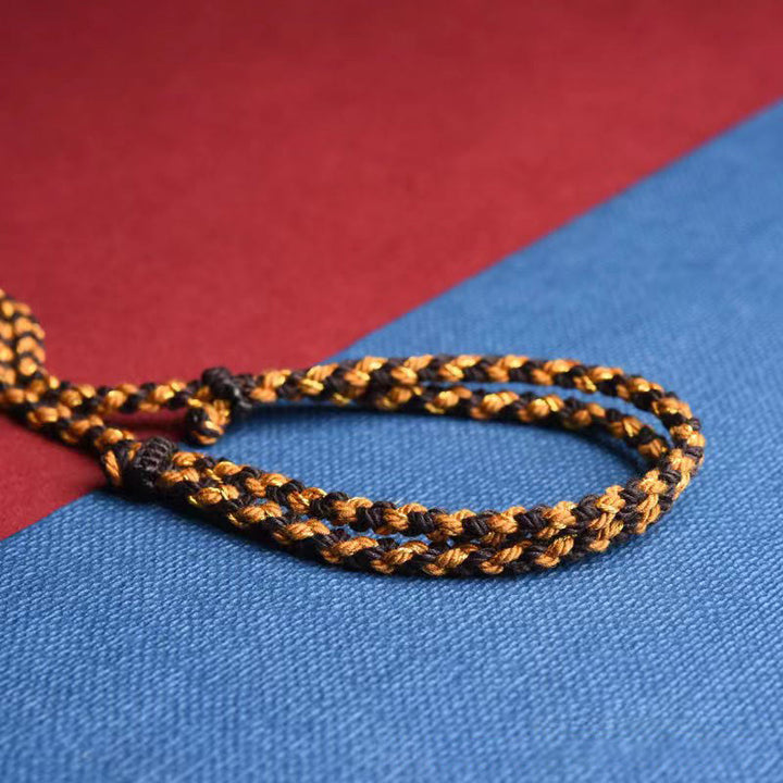 Buddha Stones Tibetan Handmade King Kong Knot Om Mani Padme Hum Prayer Wheel String Necklace Pendant - image 7