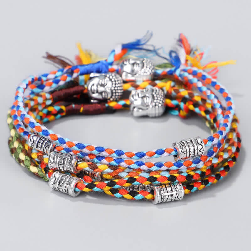 Buddha Stones  Head Serenity String Bracelet - image 1