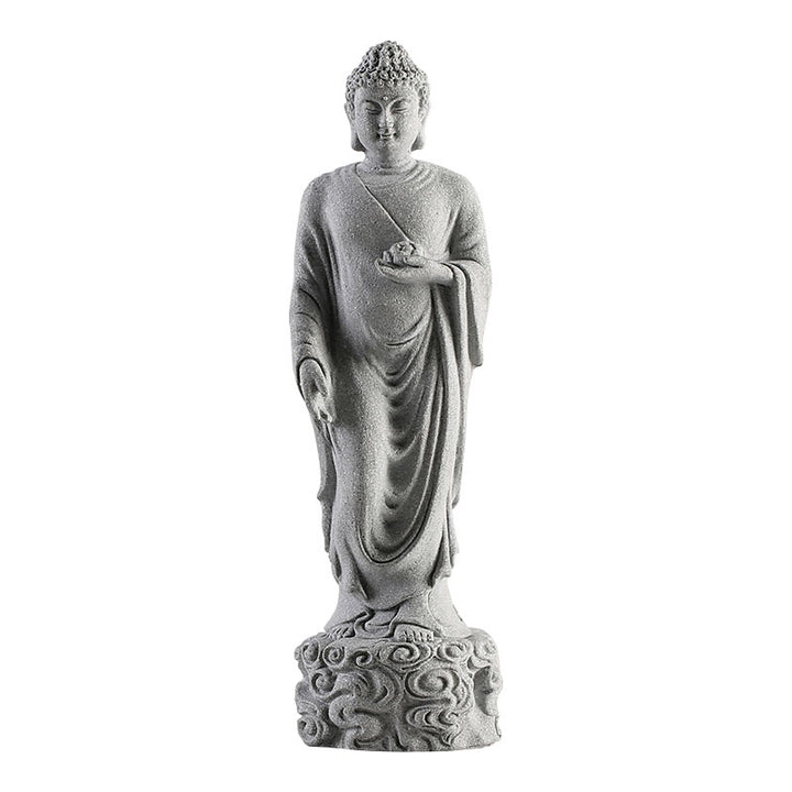 Buddha Stones Meditation Buddha Auspicious Clouds Design Serenity Home Decoration - image 11