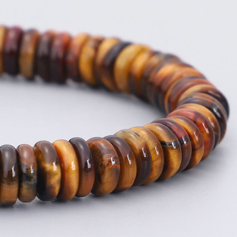 Tibetan Tiger Eye Om Mani Padme Hum Protection Power Bracelet