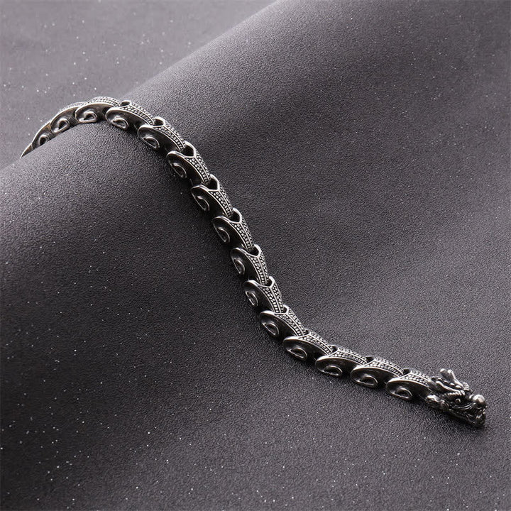 Dragon Pattern Titanium Steel Protection Necklace Pendant Bracelet - image 6