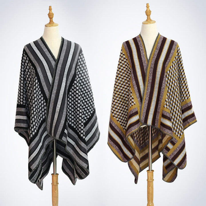 Tibetan Shawl Classic Pattern Winter Cozy Warm Travel Scarf Wrap - image 28