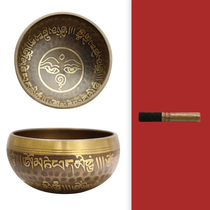 Tibetan Sound Bowl Handcrafted for Yoga and Meditation Singing Bowl Set - image 10