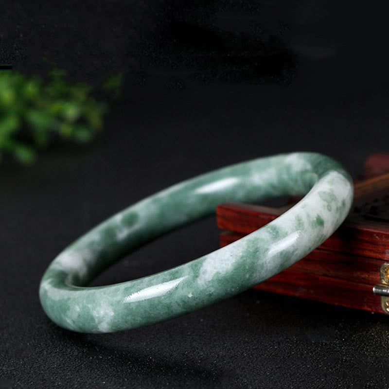 Buddha Stones Natural Jade Luck Abundance Bangle Bracelet - image 4