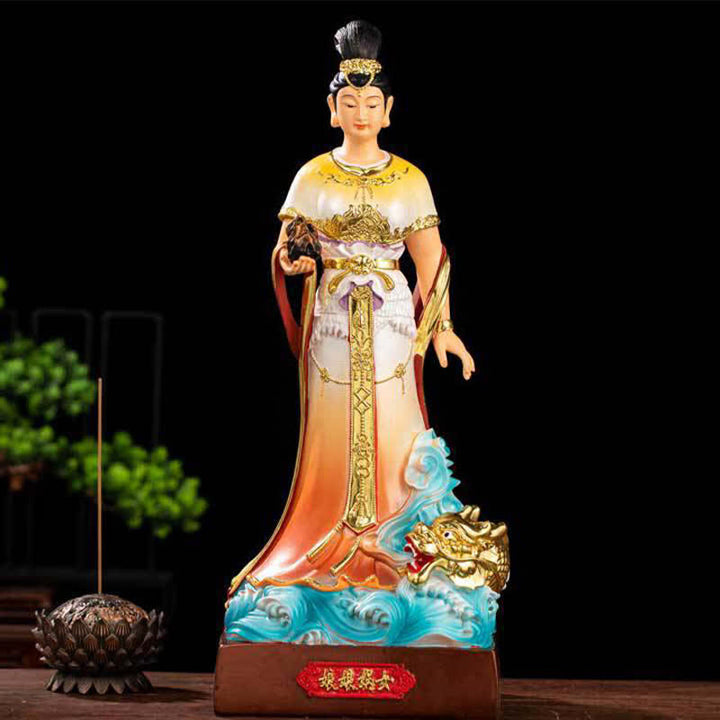 Bodhisattva Nuwa Protection Resin Statue Home Decoration - Standing Nuwa - image 0