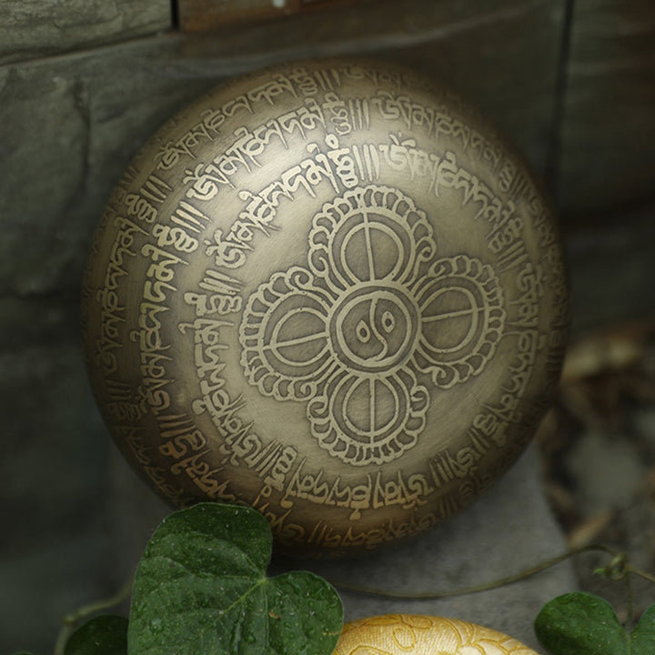 Tibetan Sound Bowl Handcrafted for Focus and Meditation Peaceful Happiness Singing Bowl Set - image 10