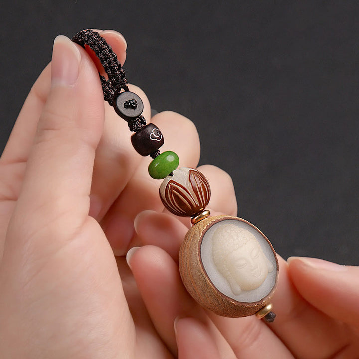 Buddha Stones Bodhi Seed Blessing Keychain Decoration - image 5