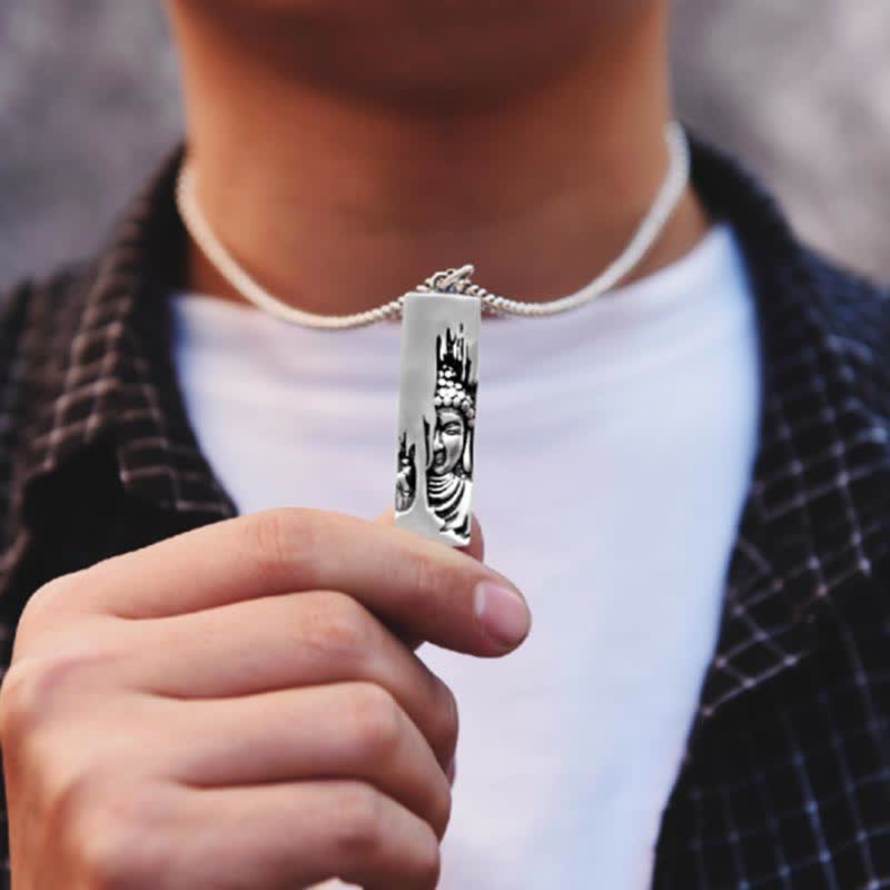 Buddha Stones Tathagata Buddha Strength Protection Amulet Lucky Pendant Necklace - image 12