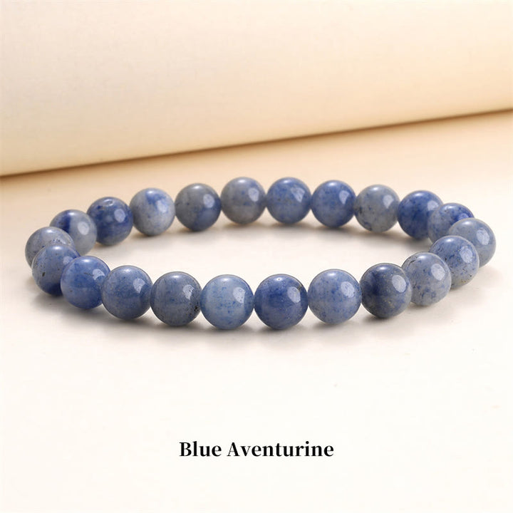 Buddha Stones Natural Stone Quartz Healing Beads Bracelet