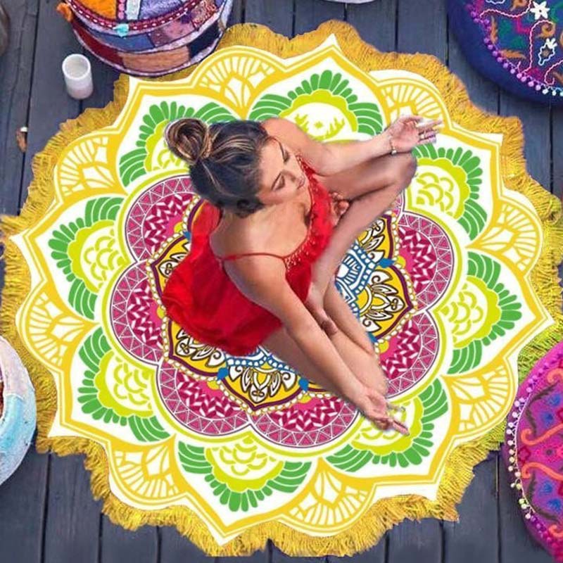 Buddha Stones Tibetan Mandala Harmony Mat Decoration - image 9