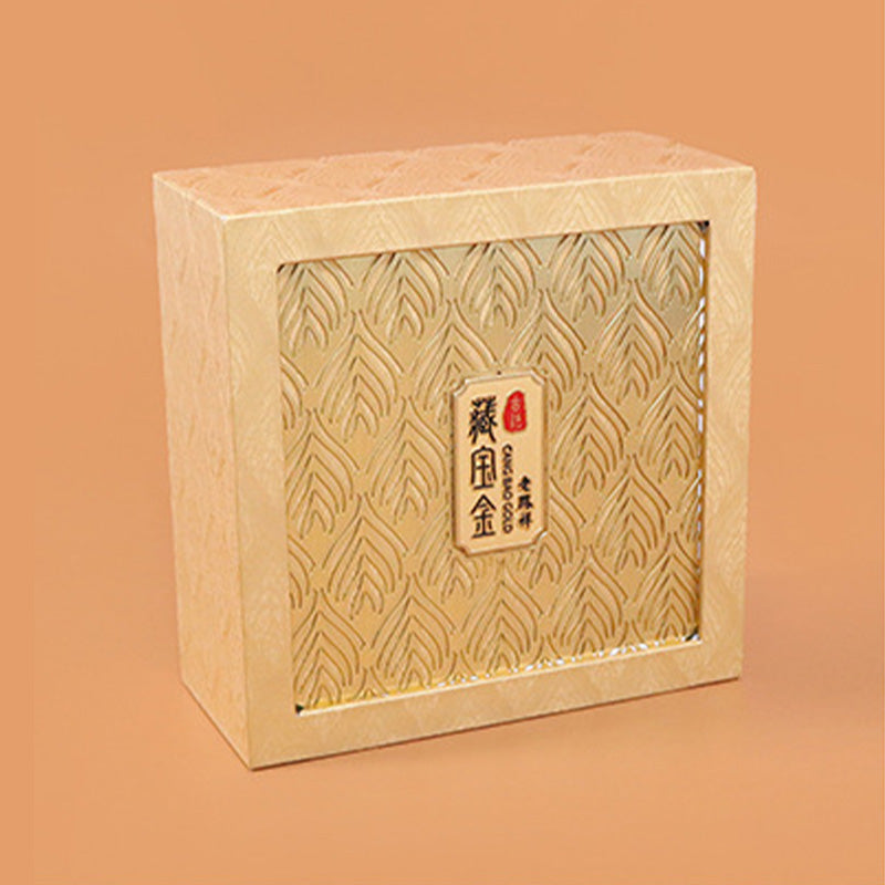 Retro Jewelry Storage Feather Pattern Box Gift Box - image 1
