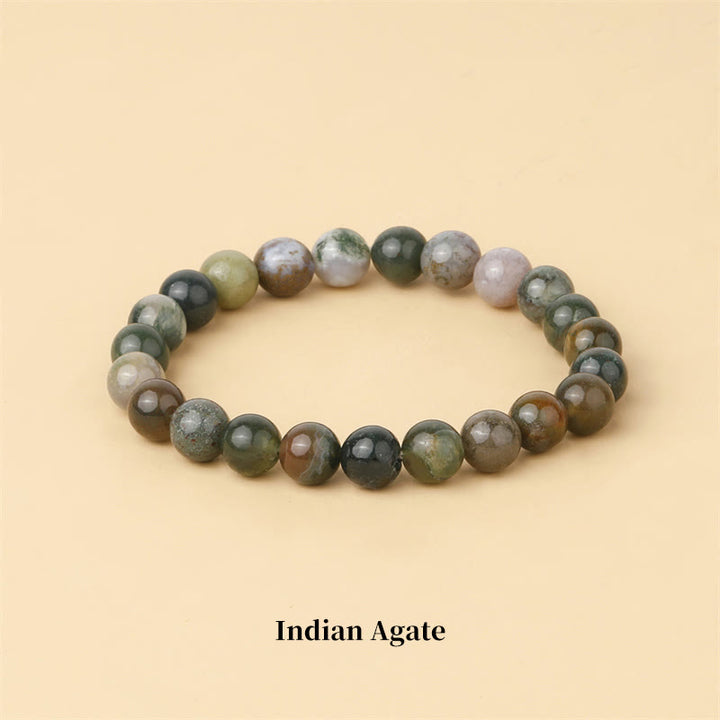 Buddha Stones Natural Stone Quartz Healing Beads Bracelet