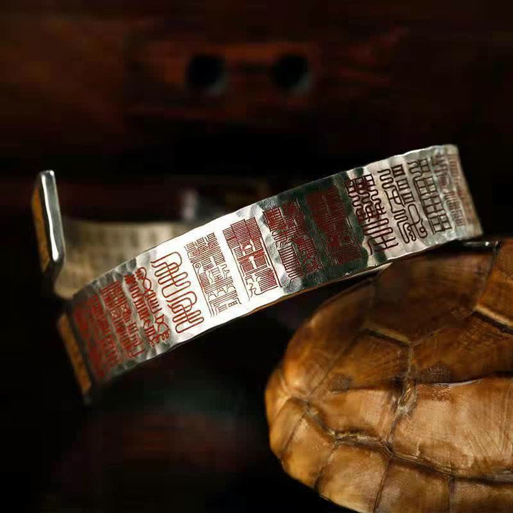 Letters Copper Balance Healing Cuff Bracelet Bangle - image 3