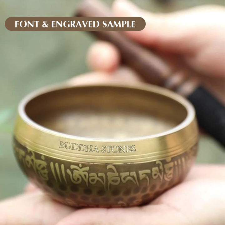 Tibetan Sound Bowl Handcrafted for Yoga and Meditation Singing Bowl Set - image 12