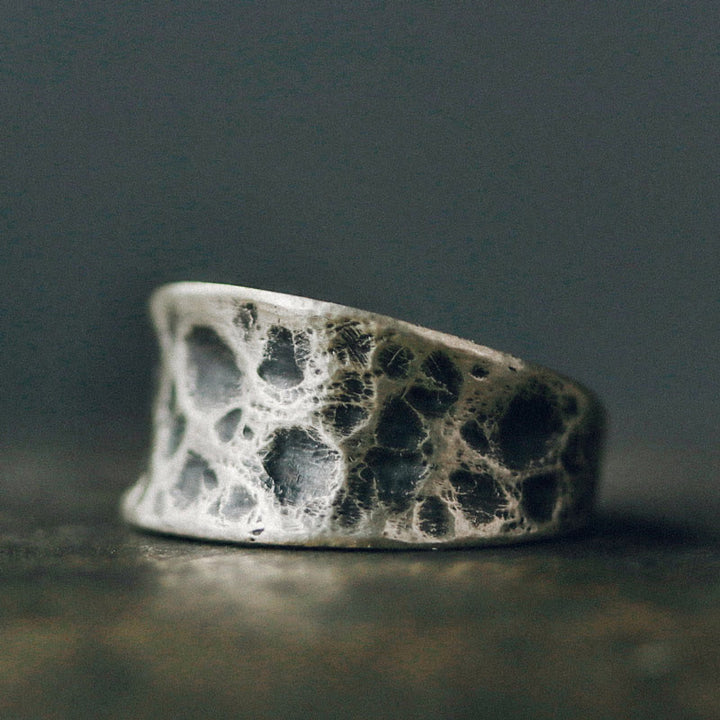 925 Sterling Silver Bump Texture Design Protection Ring